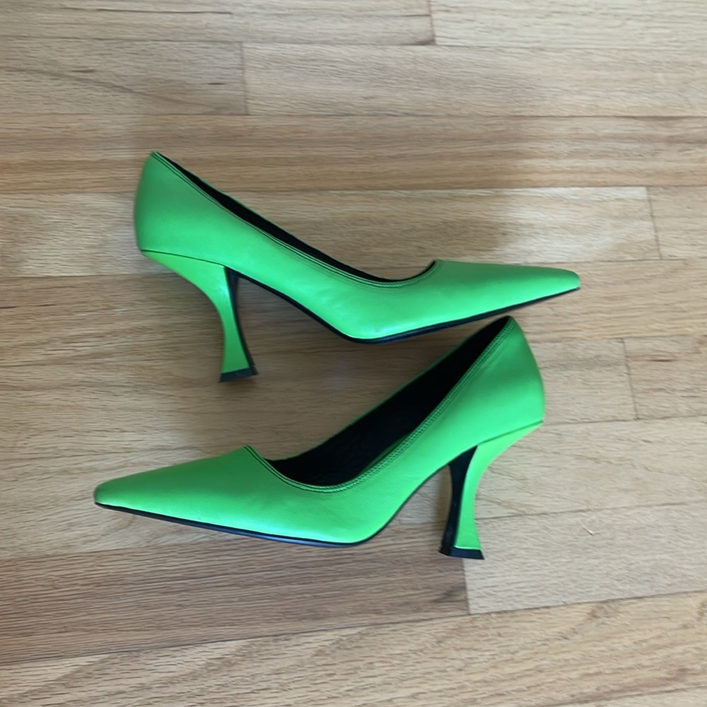 Caverley Molly Heel Apple Green size 38 - Picture 2 of 4